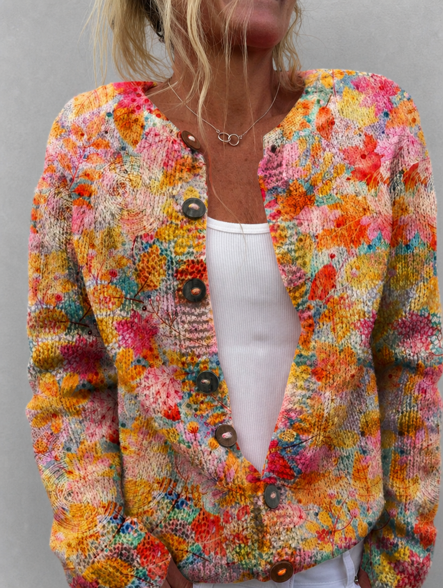 Helena™ | Vintage Knit Cardigan Sweater