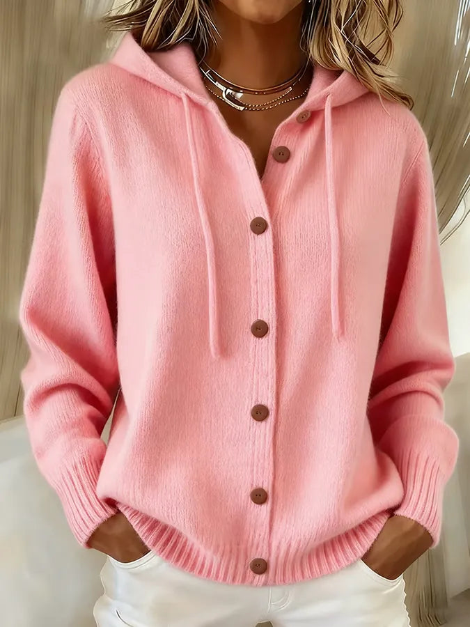 Brenda™ | Cozy Button Cardigan Hoodie