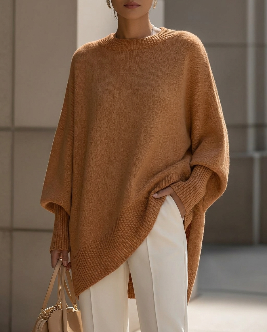 Hazel | Oversized Wide Neck Sweater