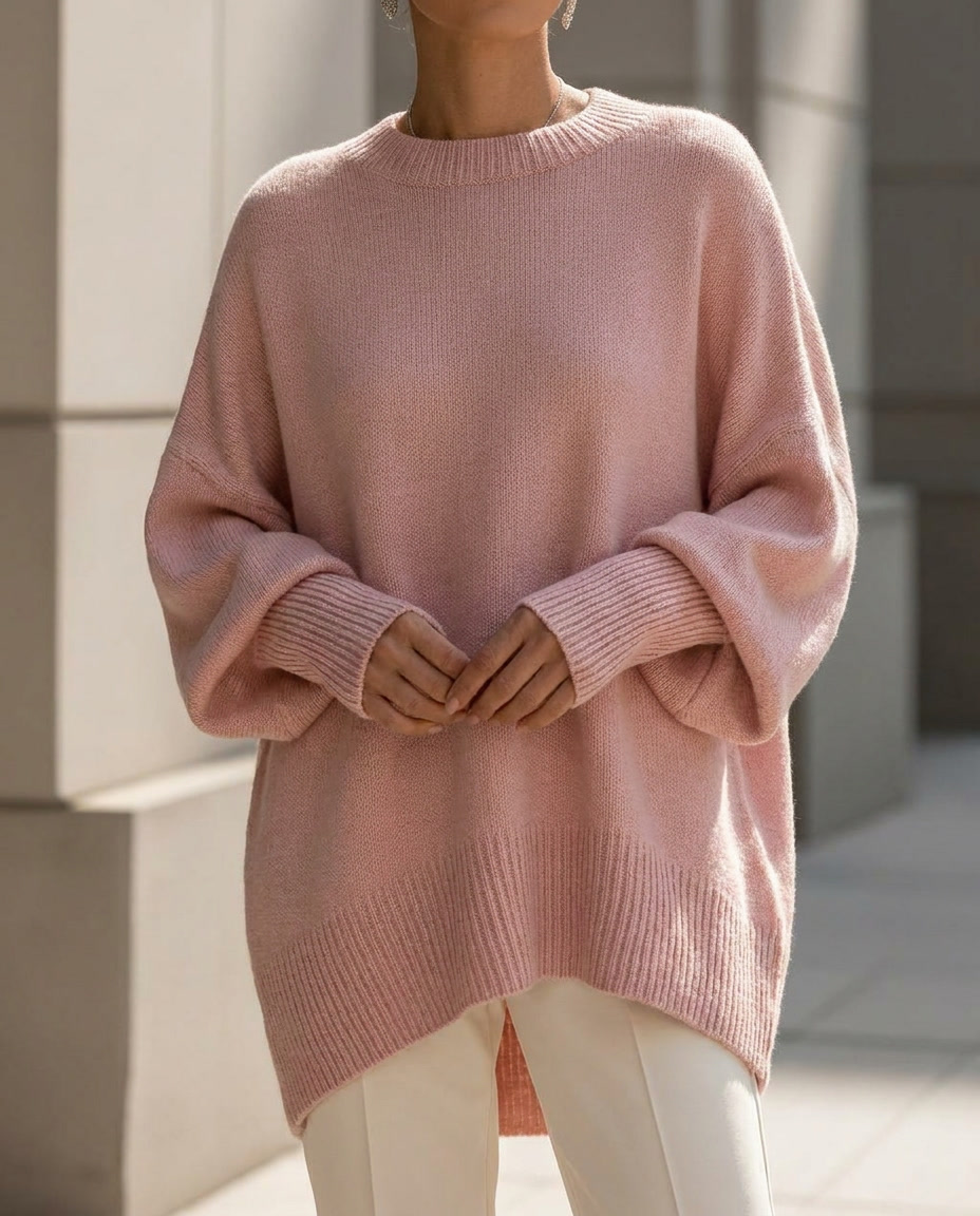 Hazel | Oversized Wide Neck Sweater
