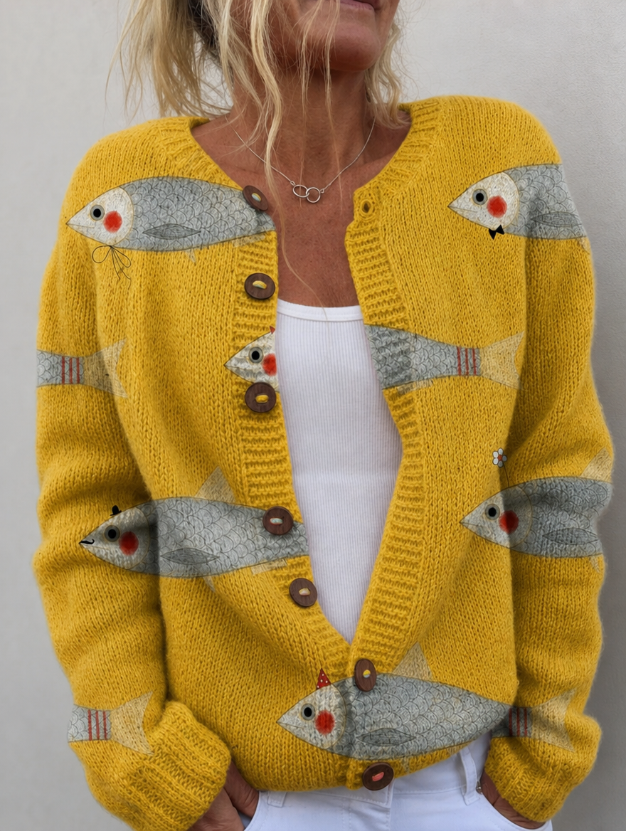 Anouk™ | Vintage Knit Cardigan Sweater