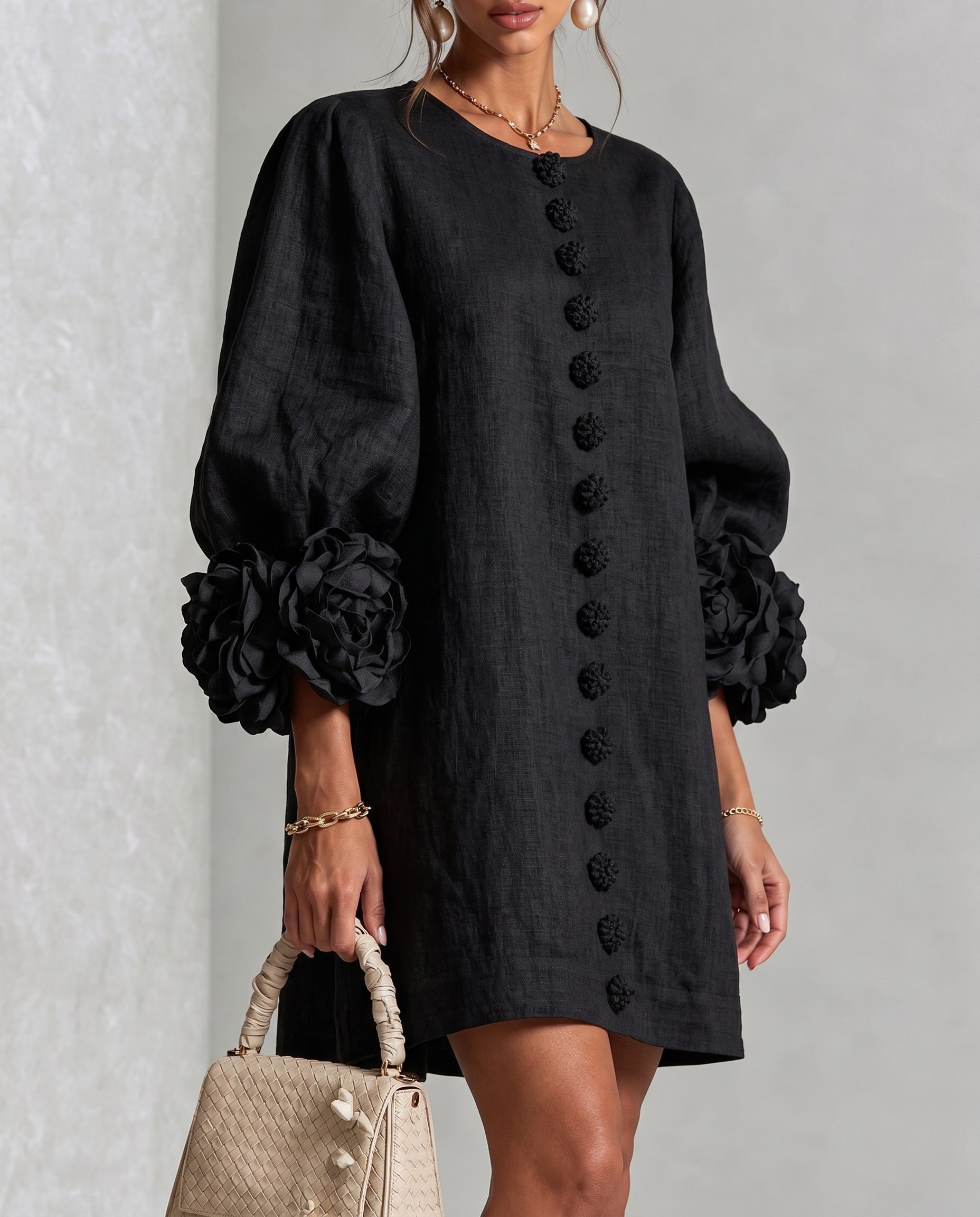 Flora™ | Button Mini Dress