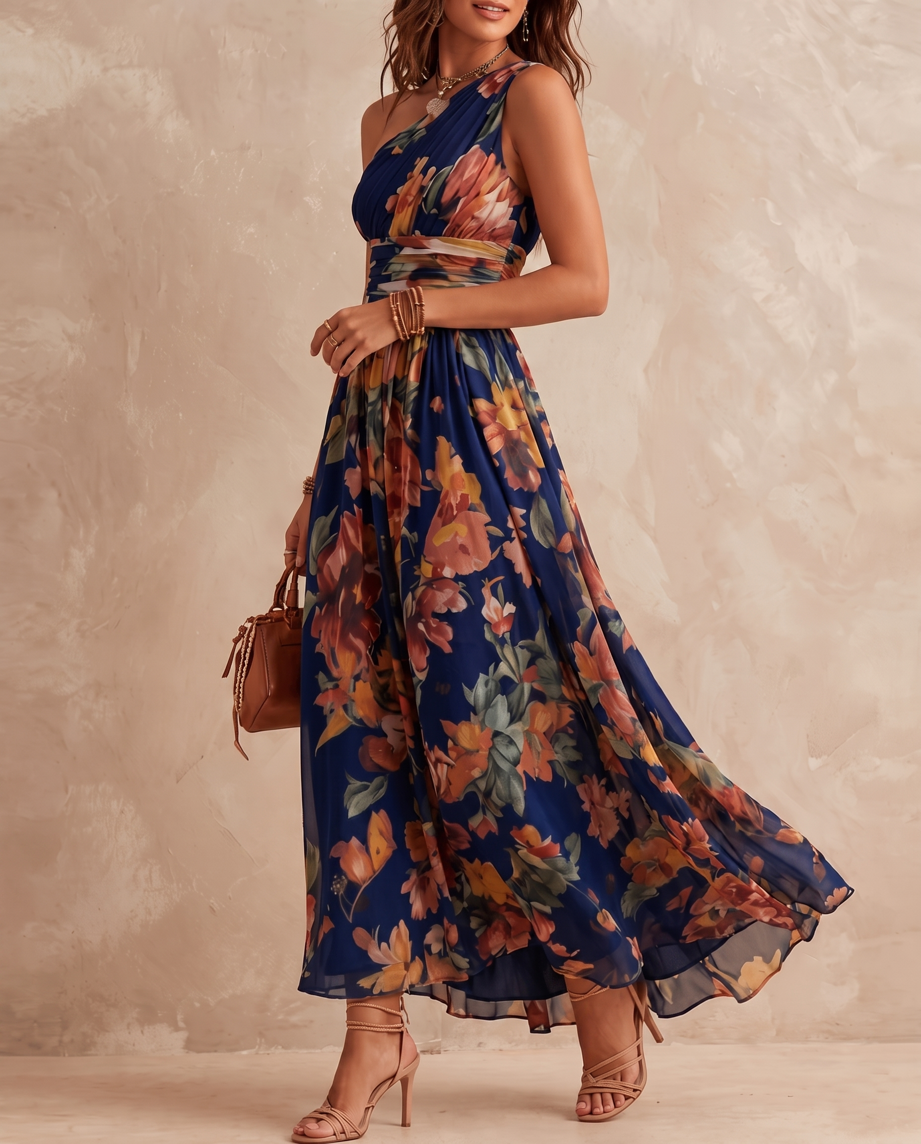 Aurora | One Shoulder Floral Dress