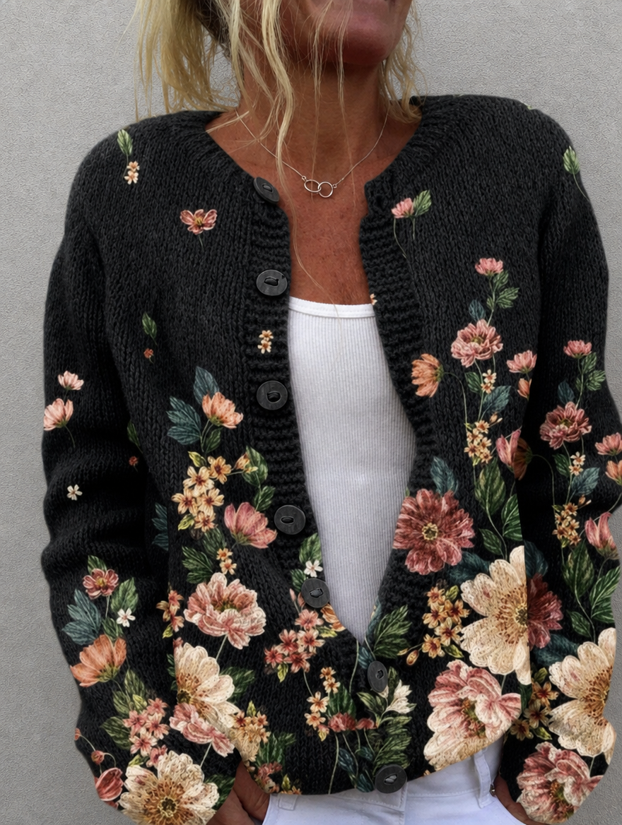 Kivara™ | Vintage Floral Cardigan