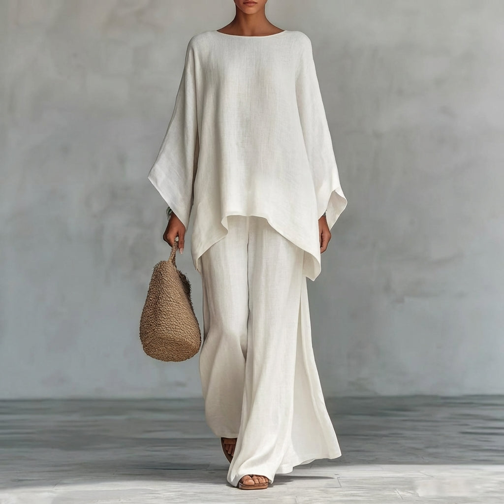 Cristina | Two-Piece Set with Long Sleeves and Loose Pants