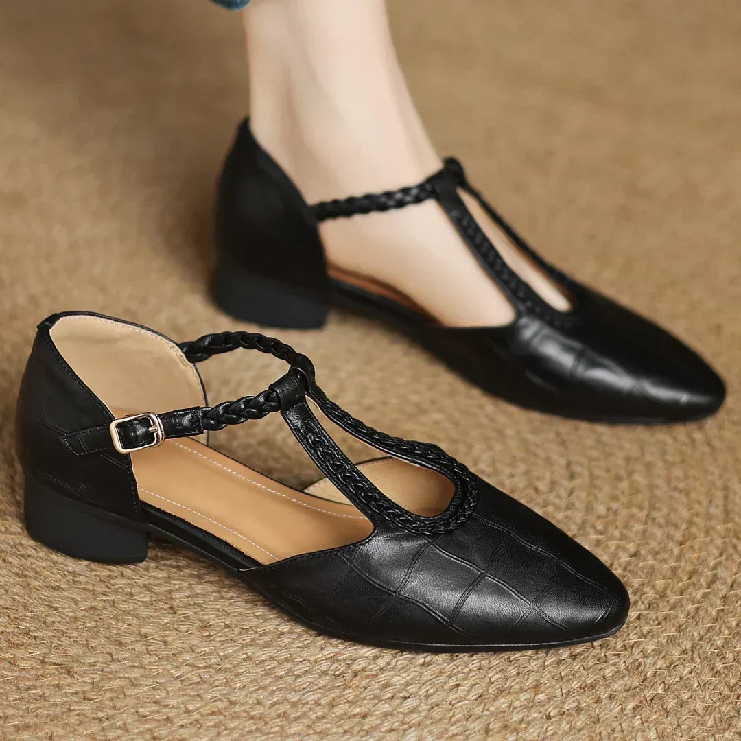 Vivian | Leather Mary Janes