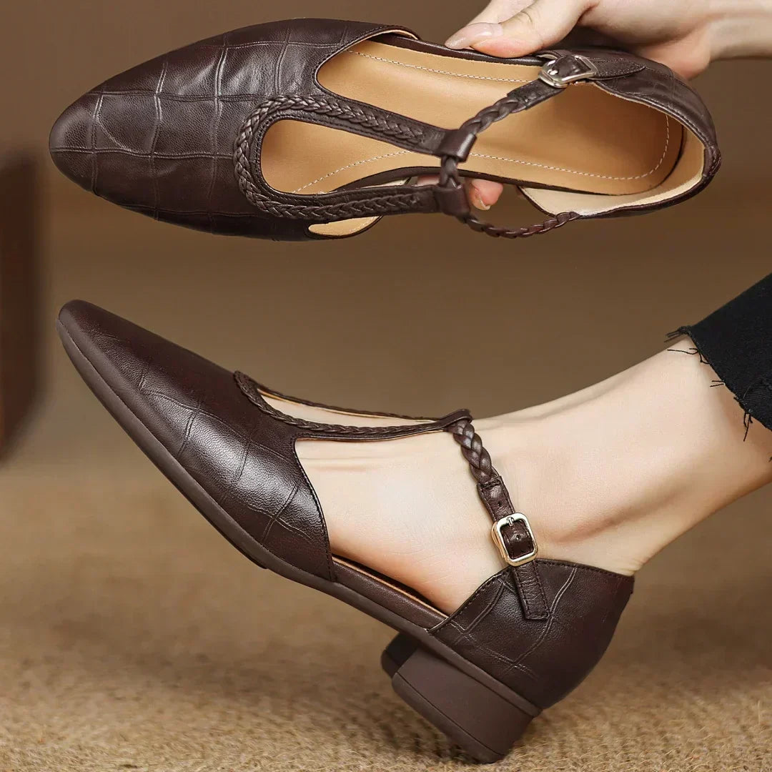 Vivian | Leather Mary Janes