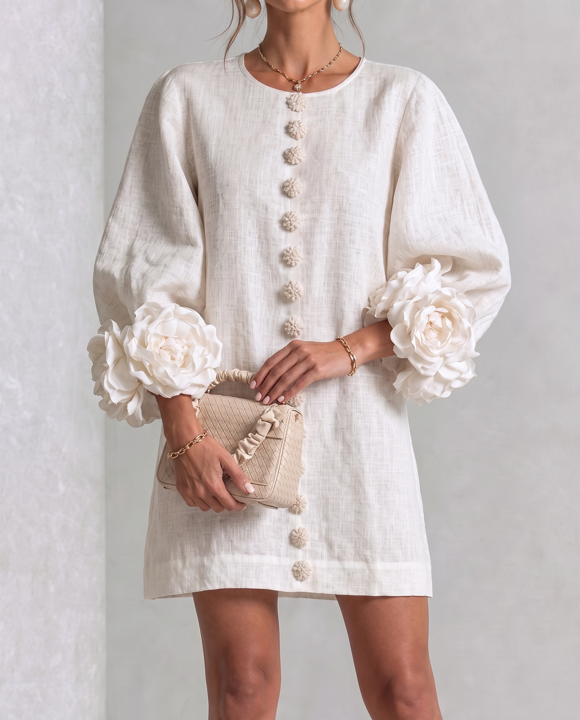 Flora™ | Button Mini Dress