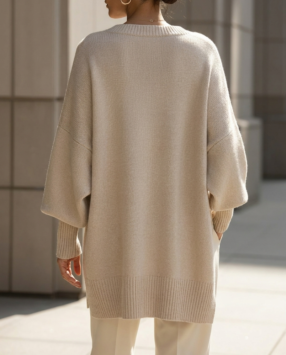 Hazel | Oversized Wide Neck Sweater