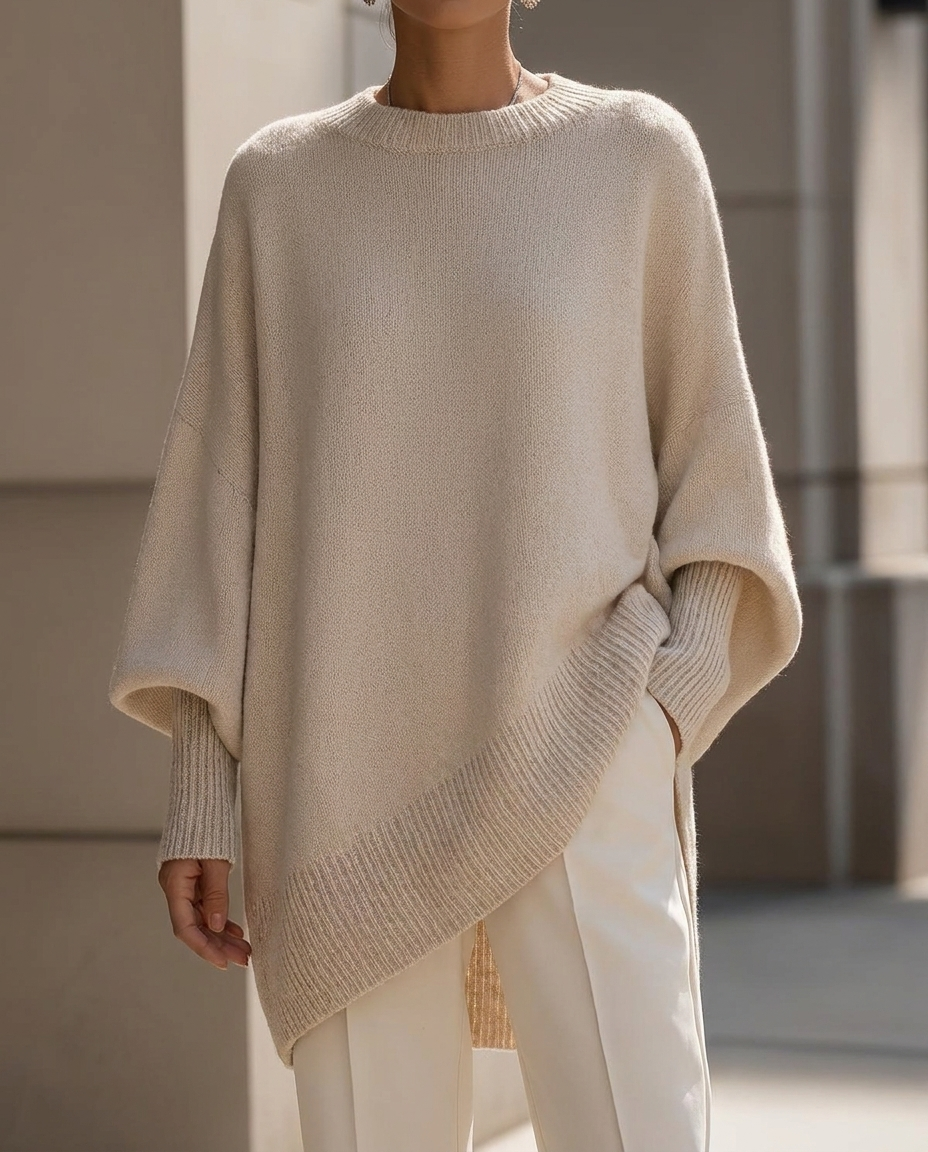 Hazel | Oversized Wide Neck Sweater