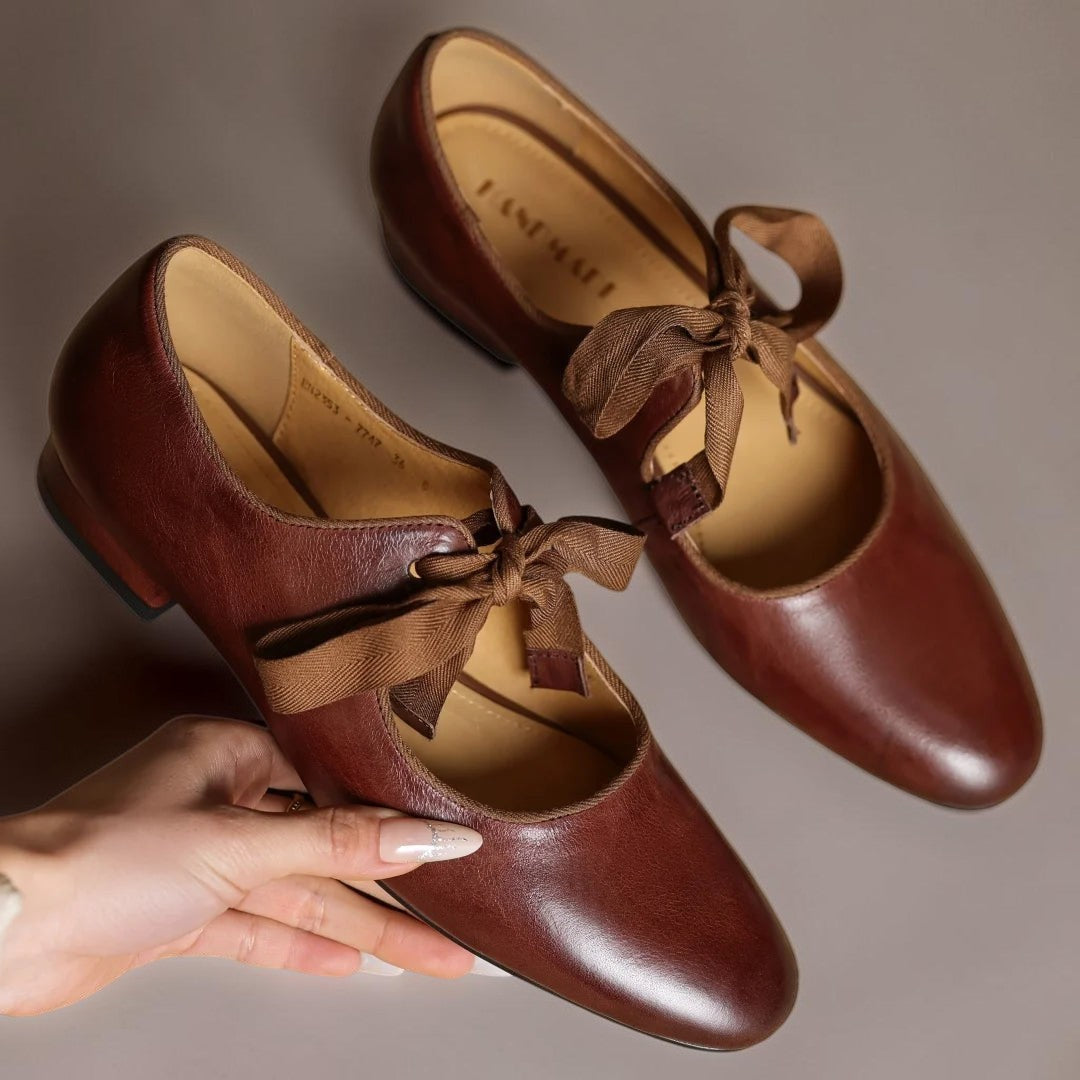 Rosamund | Bow Mary Jane Flats